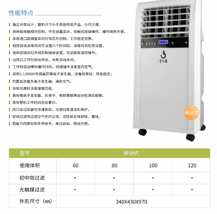 凈為康JWKJH款式Ⅱ（150?）普通移動(dòng)式，等離子空氣消毒機(jī)1.png