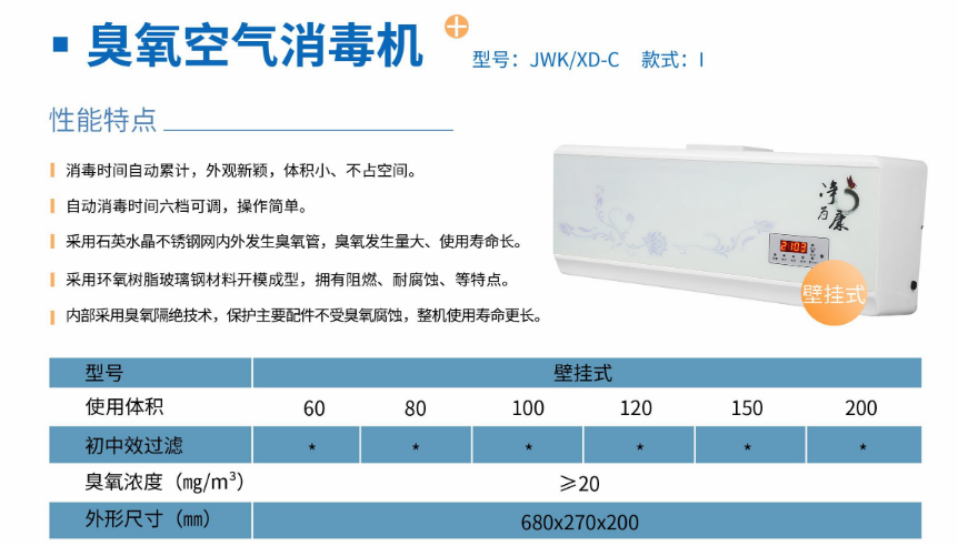 凈為康JWKXD-C款式Ⅰ（100?）壁掛式，臭氧空氣消毒凈化機(jī)1.png